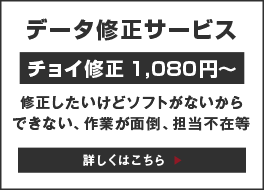 お客様の代わりにデータをチョイ修正します!